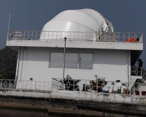 Tensile telescope dome cover at ISRO Udaipur Observatory